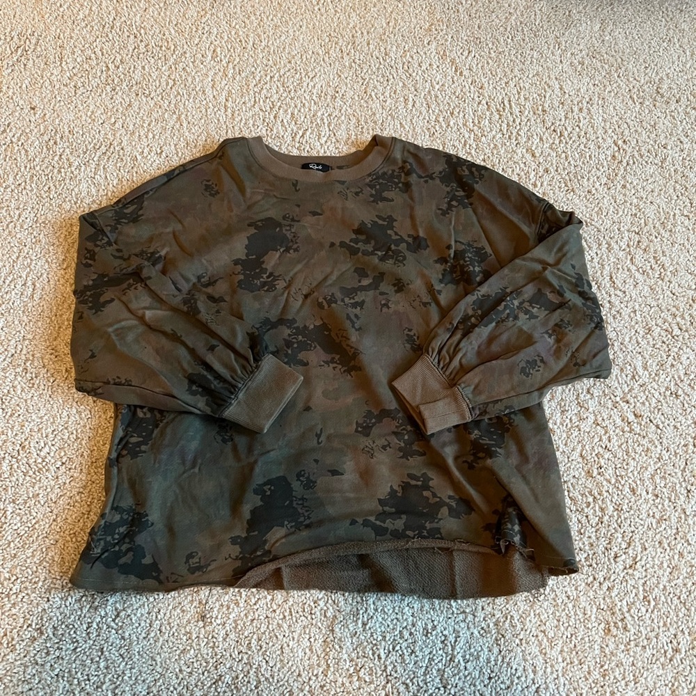 Rails Women’s Camo Green Sweatshirt